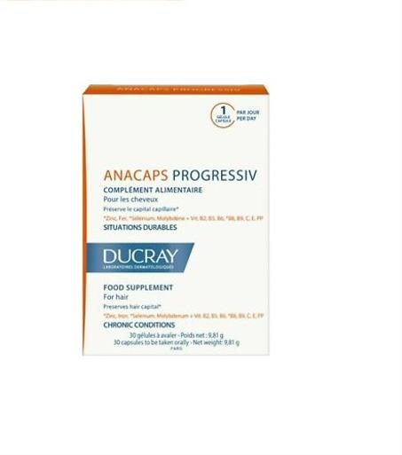 DUCRAY ANACAPS PROGRESSIV CHEVEUX 30 CAPSULES