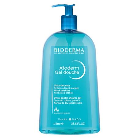 Bioderma Atoderm Gel Douche Nettoyant Quotidien Sans Savon Peaux Sensibles 1L