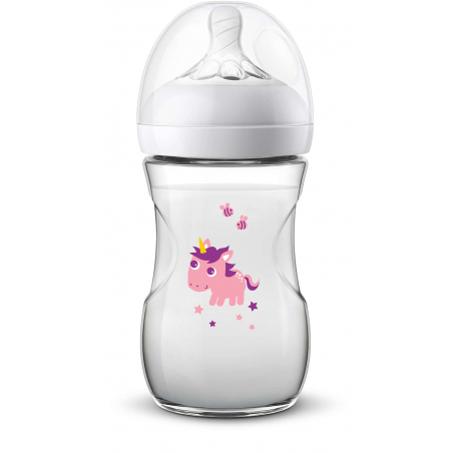 AVENT BIBERON NATURAL UNICORN 260ML SCF070/25