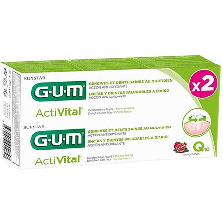 GUM DENTIFRICE ACTIVITAL LOT DE 2