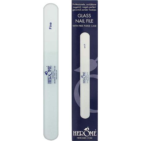 HERÔME – Grande Lime à ongles en Verre + Etui protection