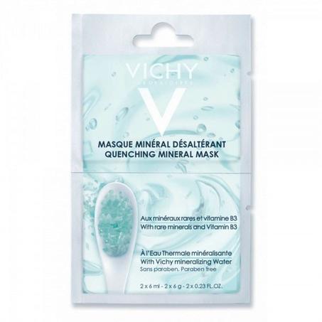 Vichy Masque Minéral Hydratant Peau Déshydratée et Sensible | 2 x 6ml