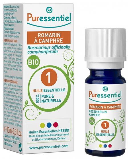 PURESSENTIEL HUILE ESSENTIELLE ROMARIN A CAMPHRE 10ML