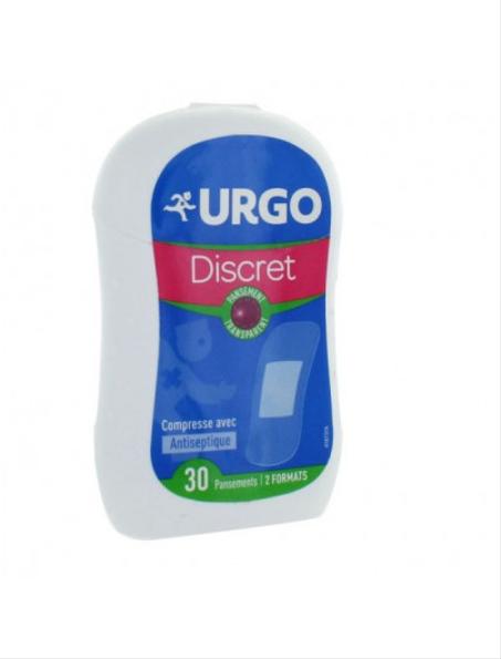 URGO DISCRET 30 (BOITE PLASTIQUE)