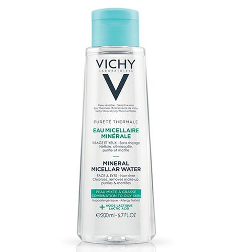 Vichy Pureté Thermale Eau Micellaire Minérale Peau Mixte à Grasse | 200ml