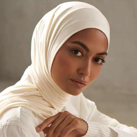 Foulard coton "ivoire"