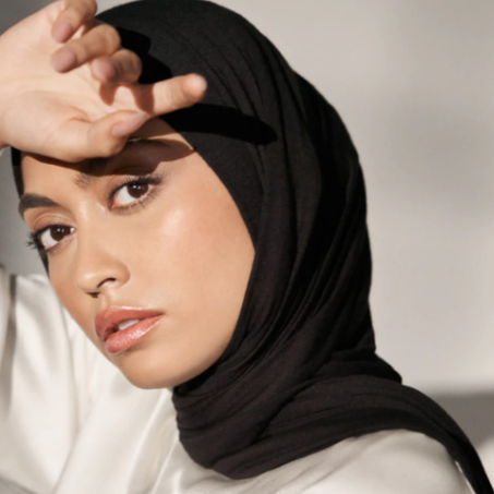 Foulard coton "noir"