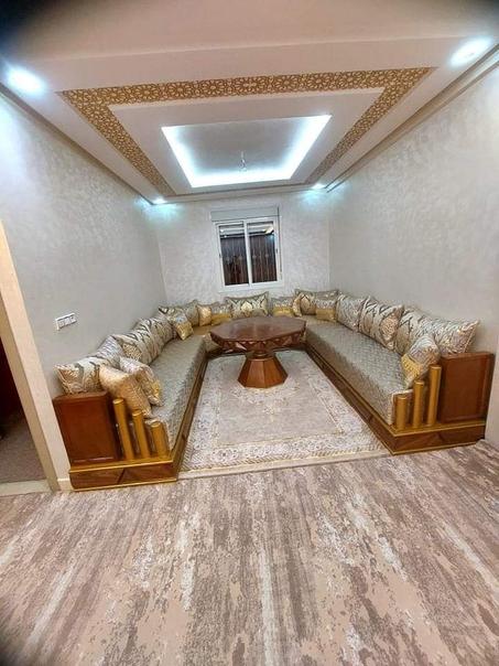 صالون مغربي فاخر - أناقة تقليدية بلمسة عصرية