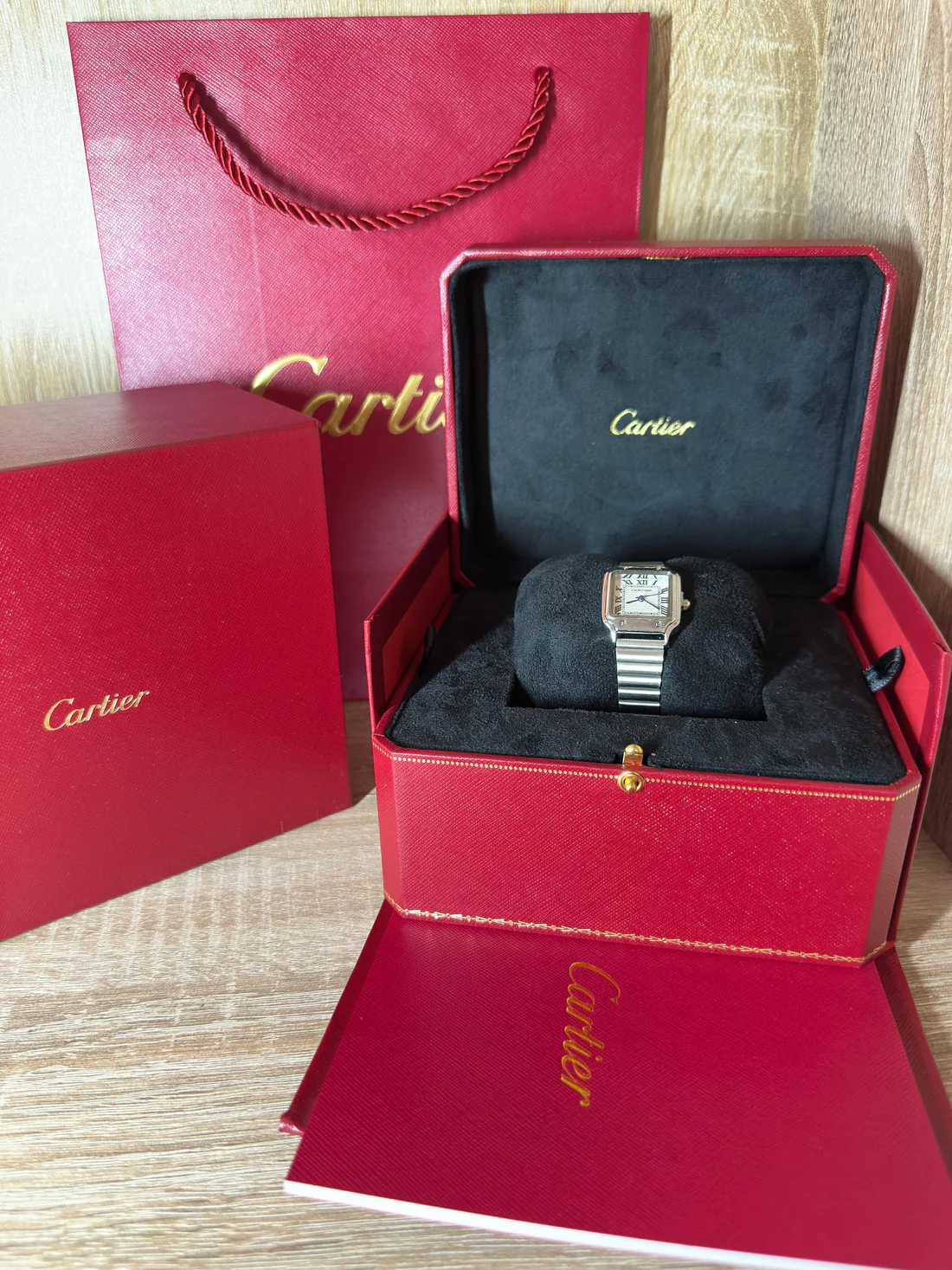 CARTIER CARRE PETITE TAILLE COFFRET