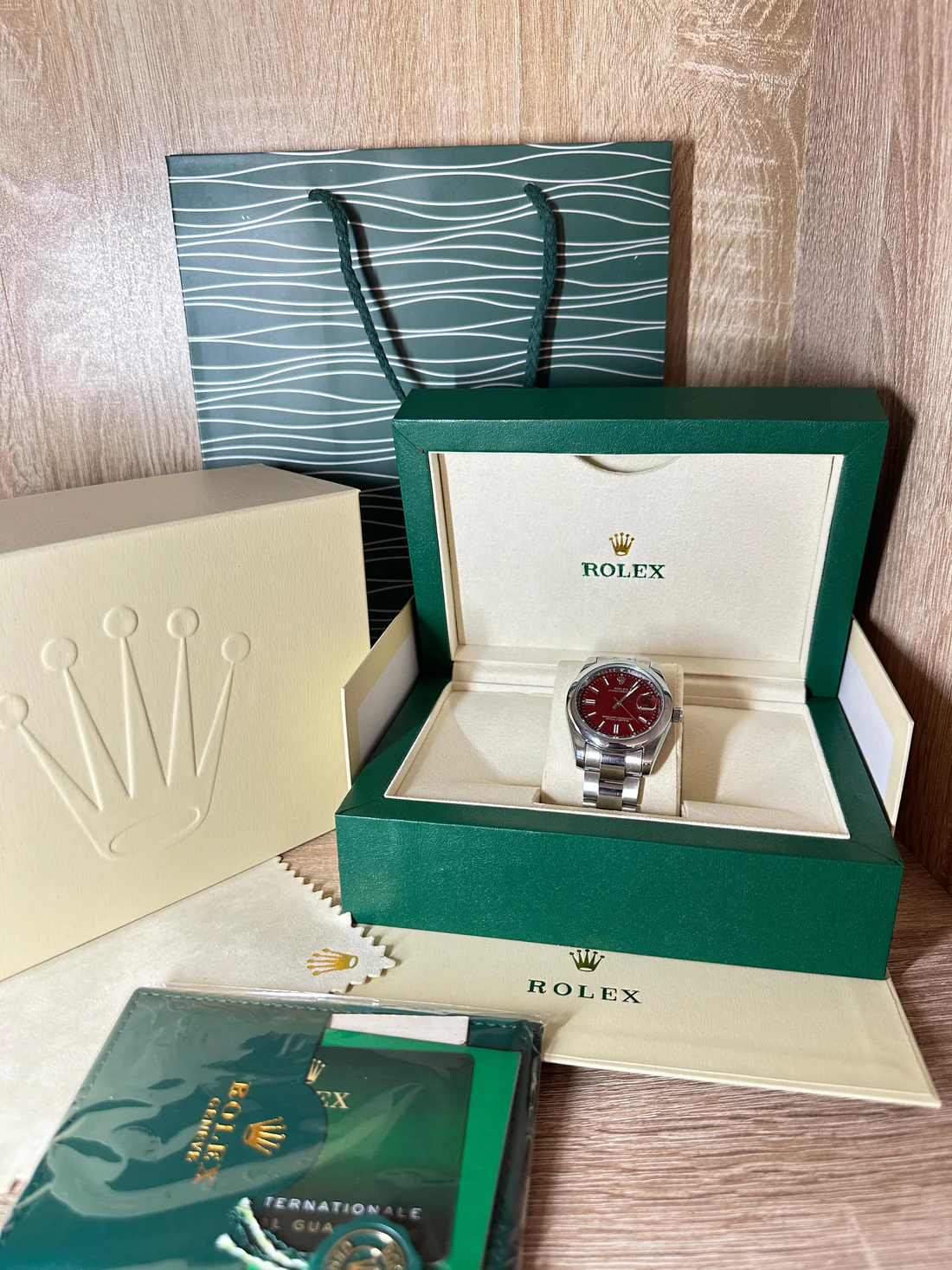 ROLEX 36MM HOMMES COFFRET
