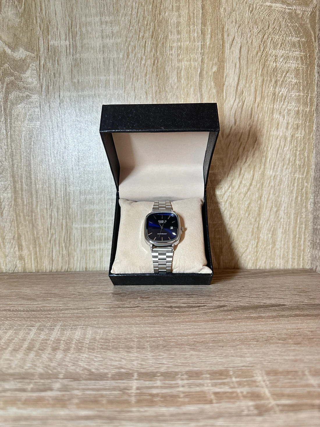 CASIO HOMMES CARRÉ ACIER