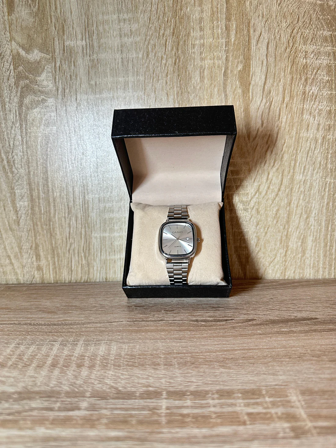 CASIO HOMMES CARRÉ ACIER