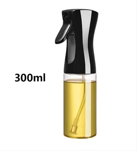 200/300/500ml Oil Spray Bottle BBQ Cooking Olive Oil Sprayer Plastic Baking Oil Spray Empty Bottle Vinegar Bottle Or Oil brush