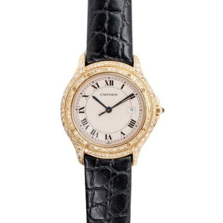 Cartier Cougar Ladies 18kt Yellow Gold Wristwatch