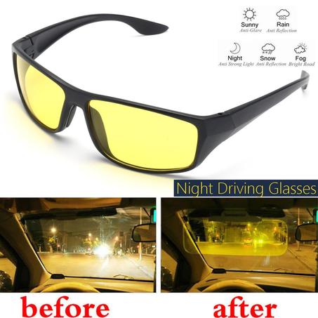 Night Driving Riding Glasses Glare Vision Driver Unisex Sunglasses