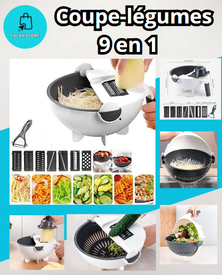 Coupe-légumes créatif 9 en 1