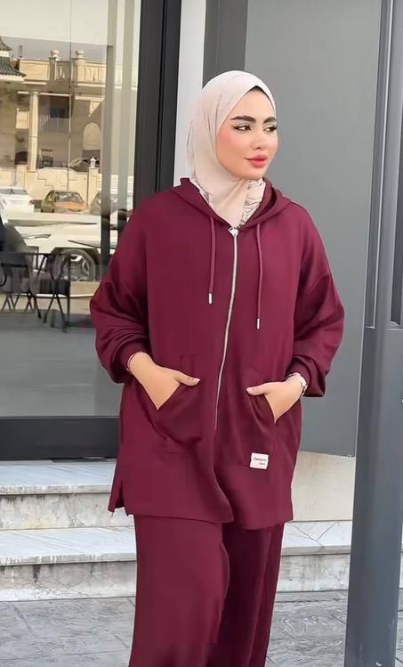 كيطمة 2 بياس اوفر سايز ثوب مونطوني