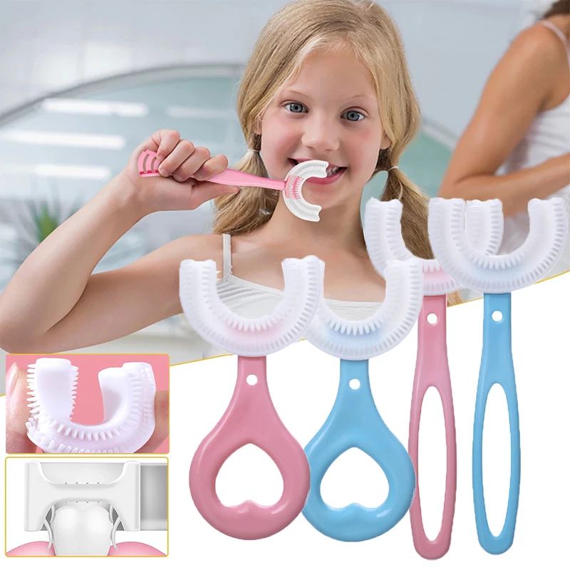 فرشاة الأسنان U-Shape الجديدة للاطفال
