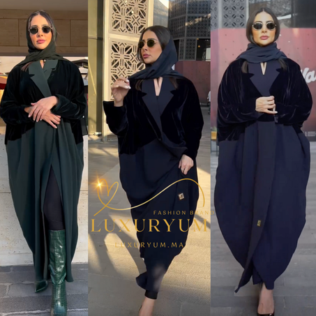 abaya velour ref 1133