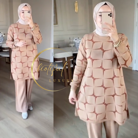 Ensemble laine etoile 2 pièces