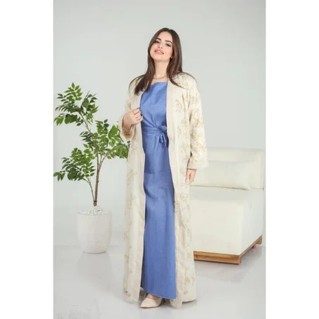 abaya 2 pièces brodé