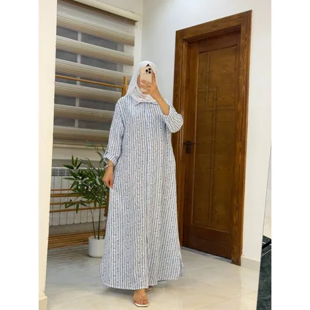 Robe chemise fleur rillet