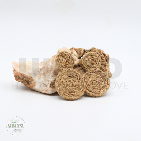 Boucles d'oreilles en ficelle