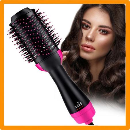 فرشاة HOT AIR لتجفيف وتجعيد وتسريح الشعر للنساء