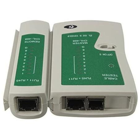 TESTEUR LAN DE CONNEXION POUR CÂBLES RJ11 ET RJ45
