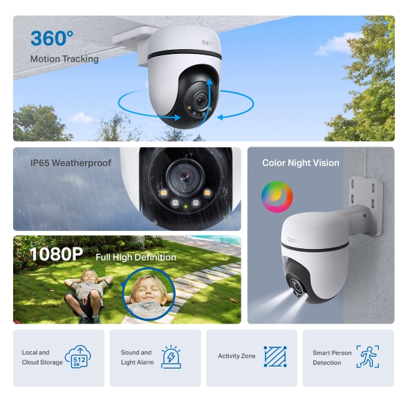 TAPO Caméra C500 DOME 2MP