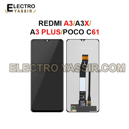 LCD REDMI A3 23129RN51G/A3X 24048RN6CG/A3 PLUS 23129RN51G/POCO C61 2312BPC51H ORIGINAL