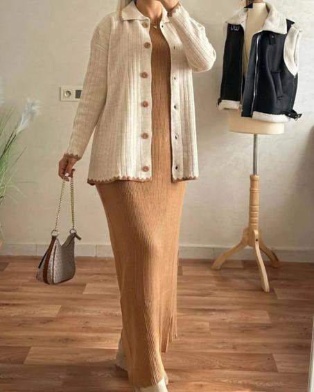 Style chic avec une veste texturée