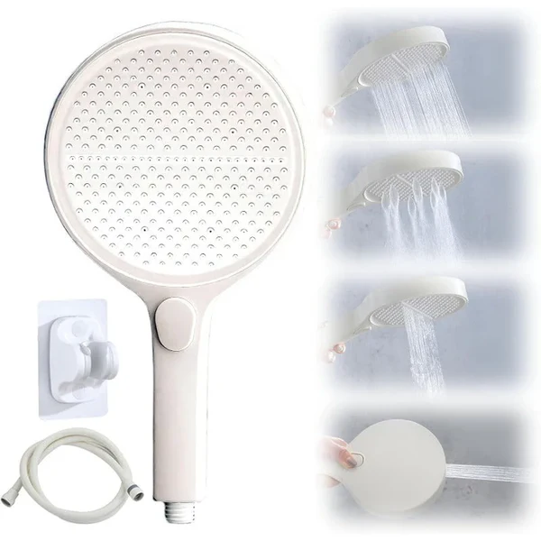 HydroEase Air-Boost 5.9" High-Pressure Handheld Shower Head
