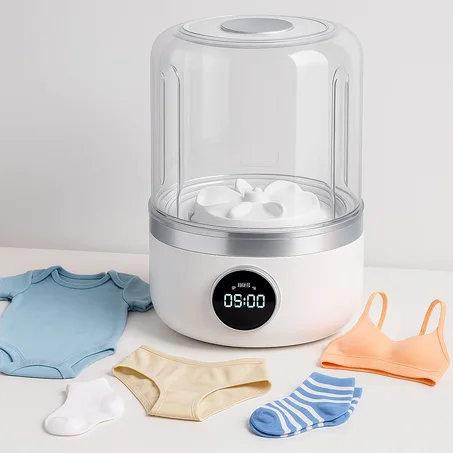 غسالة صغيرة لملابسك الداخلية… براحتك وبلا مجهود