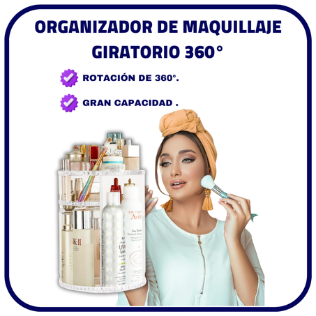 Organizador de Maquillaje Giratorio 360°