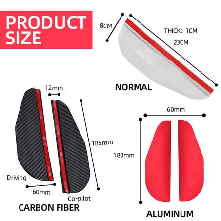 Visière de sourcil de pluie de rétroviseur de voiture 🔥50 % de réduction🔥