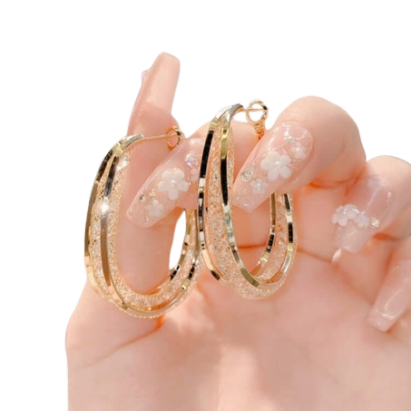 Boucles d'Oreilles Ovales en Maille Tissée🔥Promotion🔥