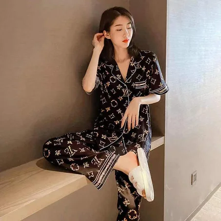 CAND Woman's  silk Terno Pyjama Nightwear #115# Free size