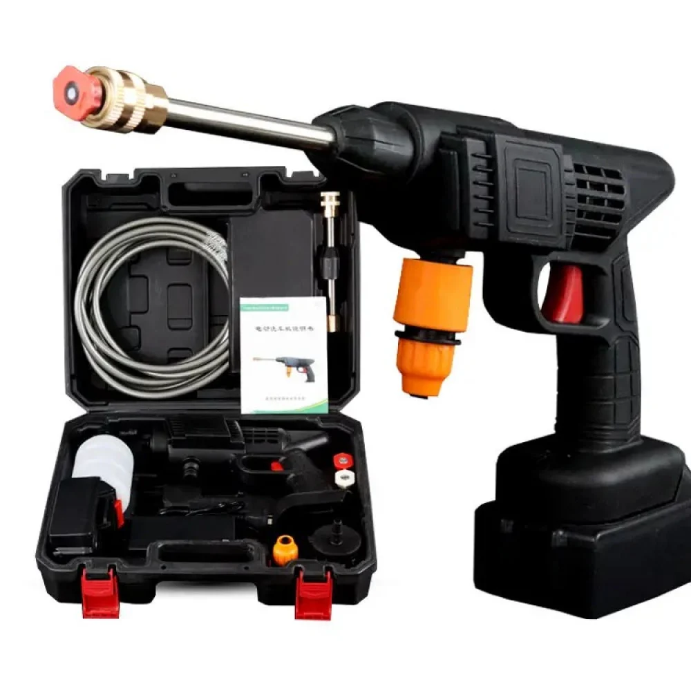 جهاز رش الماء ببطارية – ماكينة غسيل متنقلة 48 / Portable Cordless Pressure Washer / High Pressure Car Washer Gun 48V