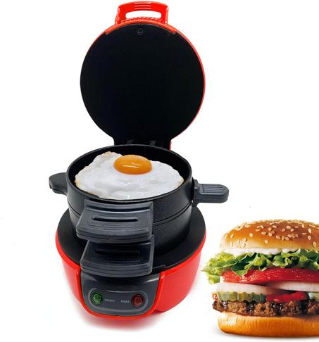 🍔🔥 جهاز AIZYR الكهربائي – صانعة برغر وسندويشات فطور بشكل ميني