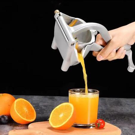 🍋 اعصرها للآخر! – عصّارة يدوية قوية 100% لعصير طبيعي بلا مجهود