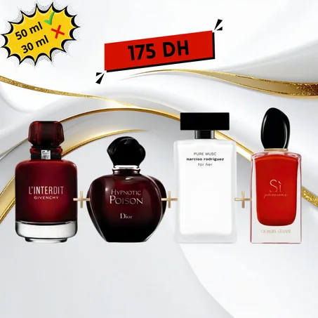 Pack 4 Parfums