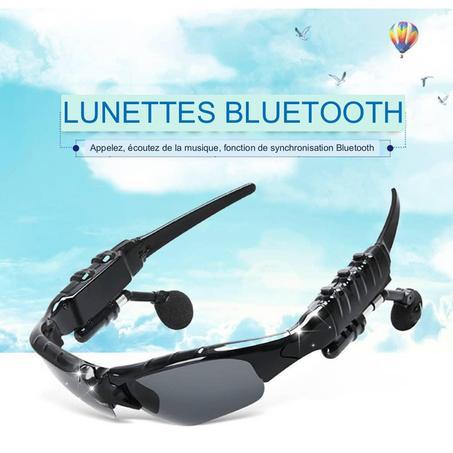 Lunettes de Soleil Smart Bluetooth Avec Verres Polarisés, Ecouteurs et Microphone sans Fil