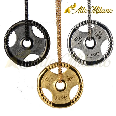 Collier avec pendentif de plateau de poid
