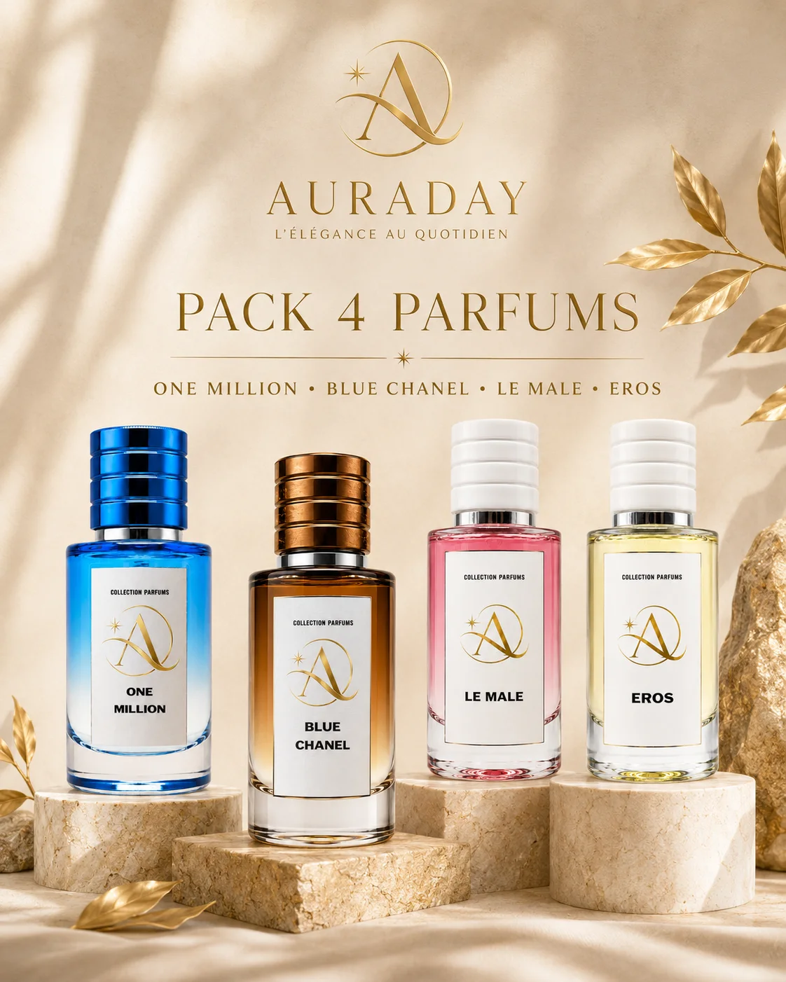 Pack 4 parfums
