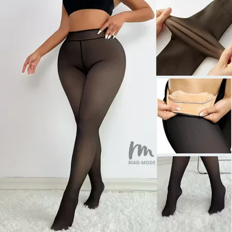 Collants Polaire Effet Transparent