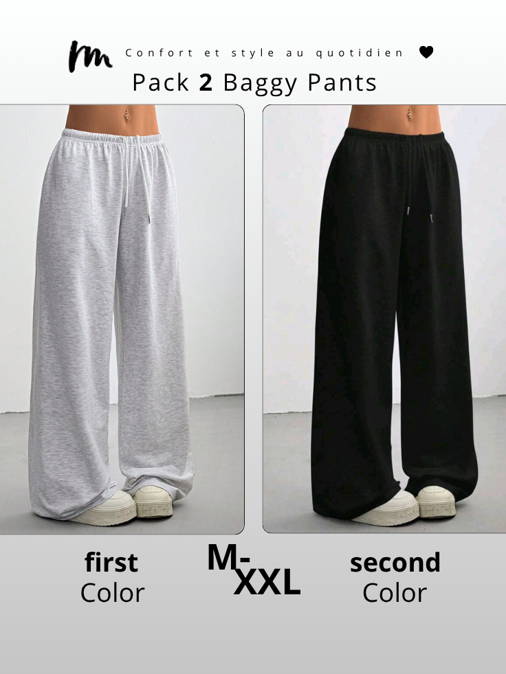 عرض 2 سروال Baggy