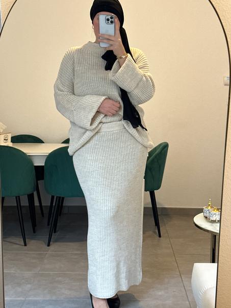 Ensemble  Hijab style 2 (Beige)