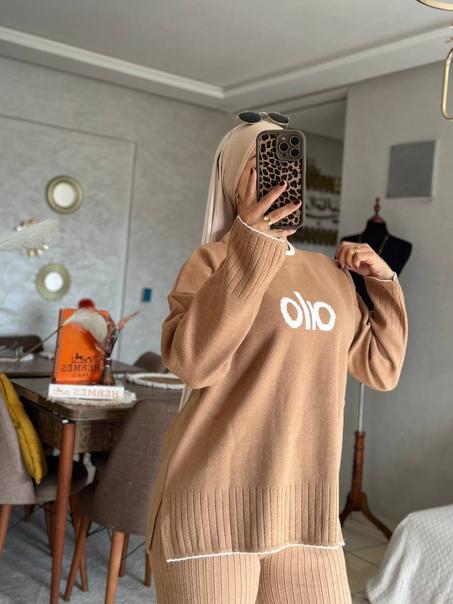 أنصومبل "أولو" تركي 🇹🇷 للمحجبات وغير المحجبات  ( Beige)