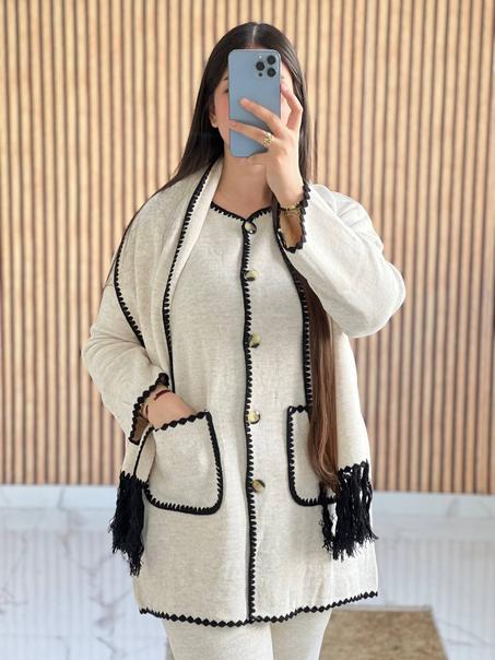 أنصومبل ب3 قطع  شتوي تركي 🇹🇷 (Beige)